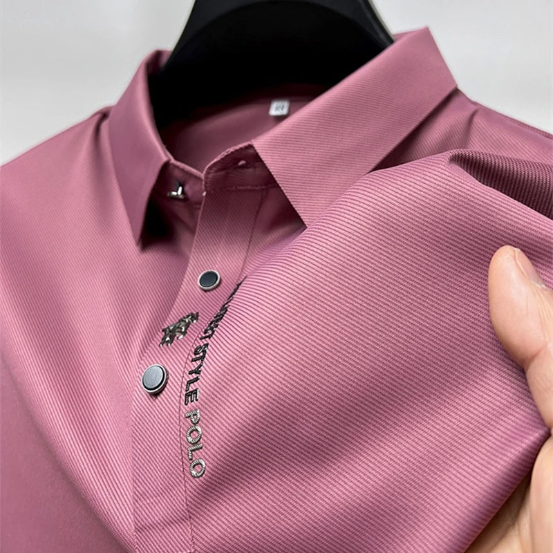 CoolMax Polo: High-End Breathable Men's Polo for Summer Casual Wear