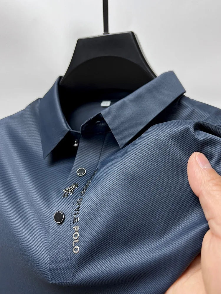 CoolMax Polo: High-End Breathable Men's Polo for Summer Casual Wear