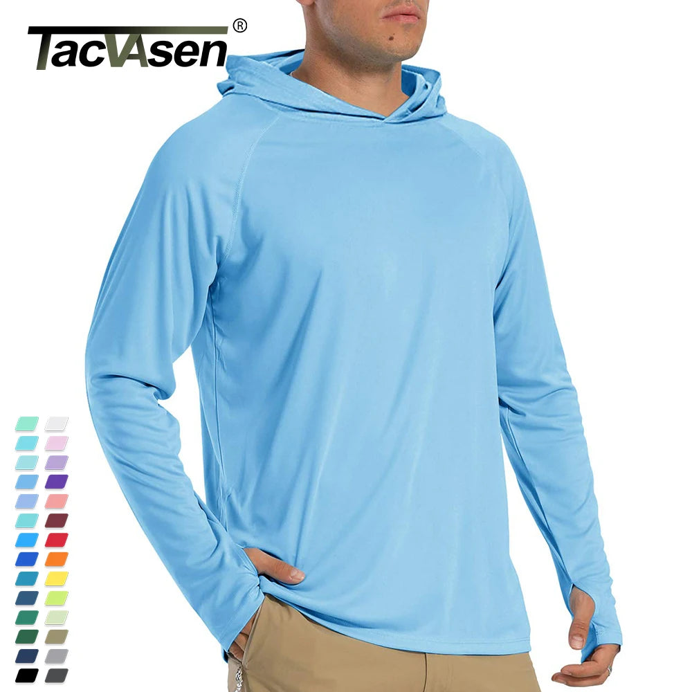 TACVASEN Sun Protection Hoodie T-Shirt